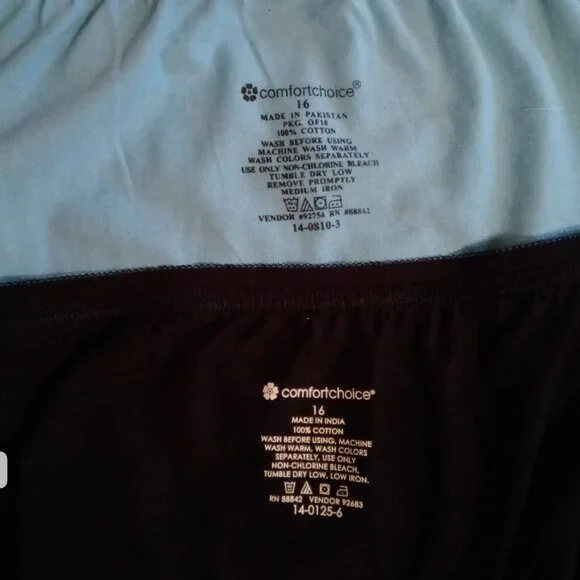 Comfort Choice by Woman Within 8 pk briefs, panties sz 16 4X NEW - Picture 4 of 9